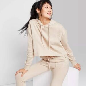 Beige Hoodie and Jogger Set